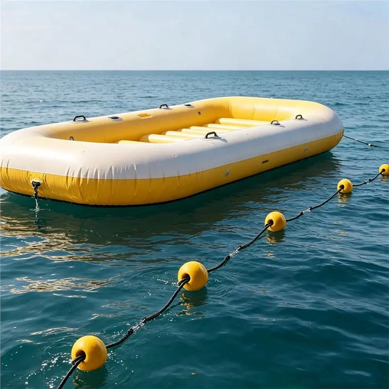 ABKV-For Swimming Pools, Water Skiing, Fishing Boat Compatible 6-Pack Anchor Buoy Float With Bungee Cord& Clip, Pool Marker Buoy
