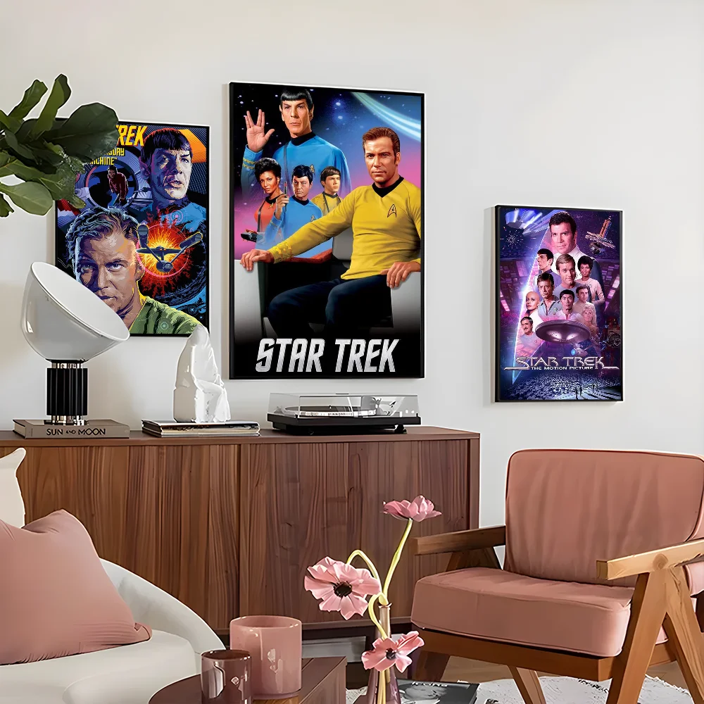 1PC Star Trek Poster Self-adhesive Art Waterproof Paper Sticker Coffee House Bar Room Wall Decor