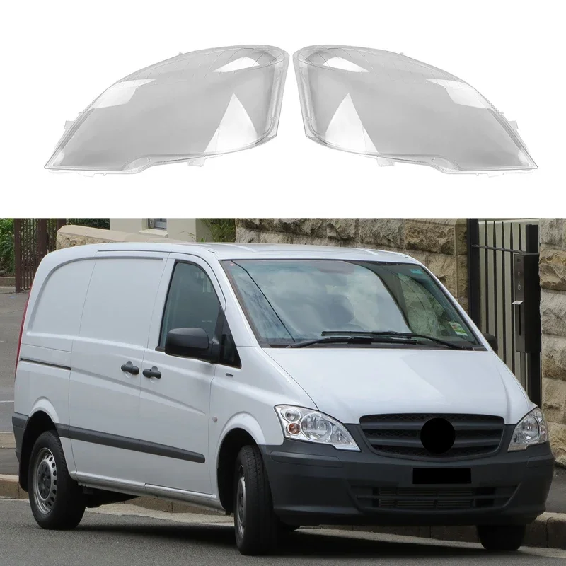 

Pop New-for Vito Viano W636 2012-2014 Headlight Shell Lamp Shade Transparent