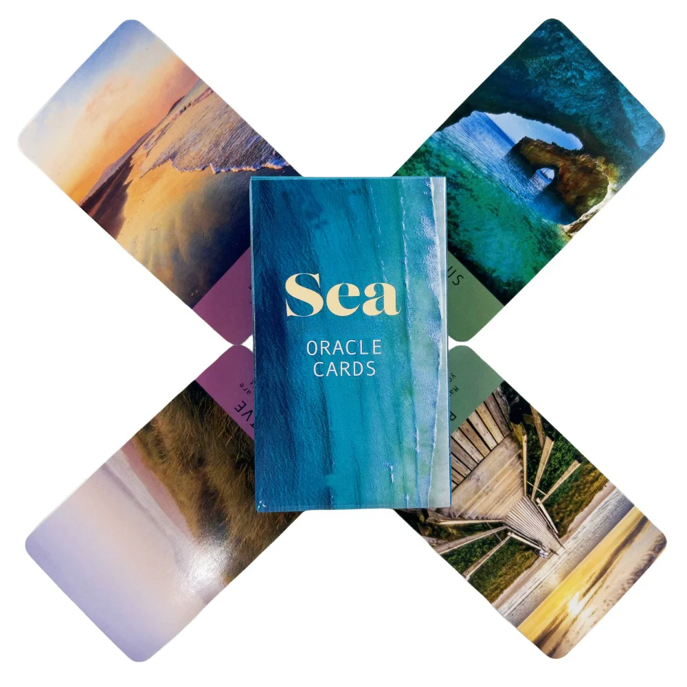 Sea Soul Oracle Cards A 48 English Visions Divination Edition Deck Borad Games Lenoramnd Tarot  For Party Playing