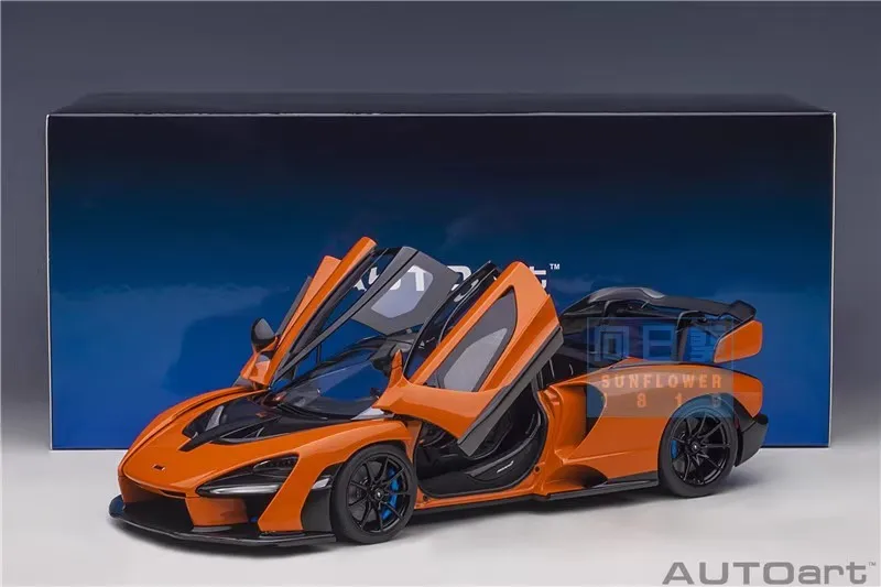 AUTOart 1:18 McLaren McLaren Senna car model Simulation alloy car collection models room ornament birthday gift for boy