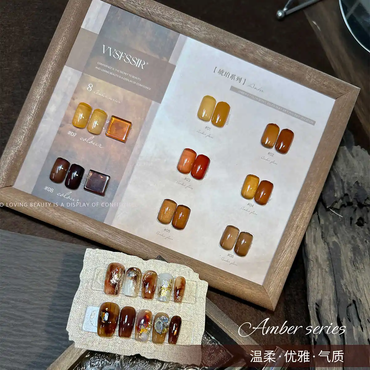 VVSFSSIR 8 colors Transparent color Nail gel set Nail salon Fashion Nail Art kit 2024 New Hot sale Non-toxic UV gel Wholesale