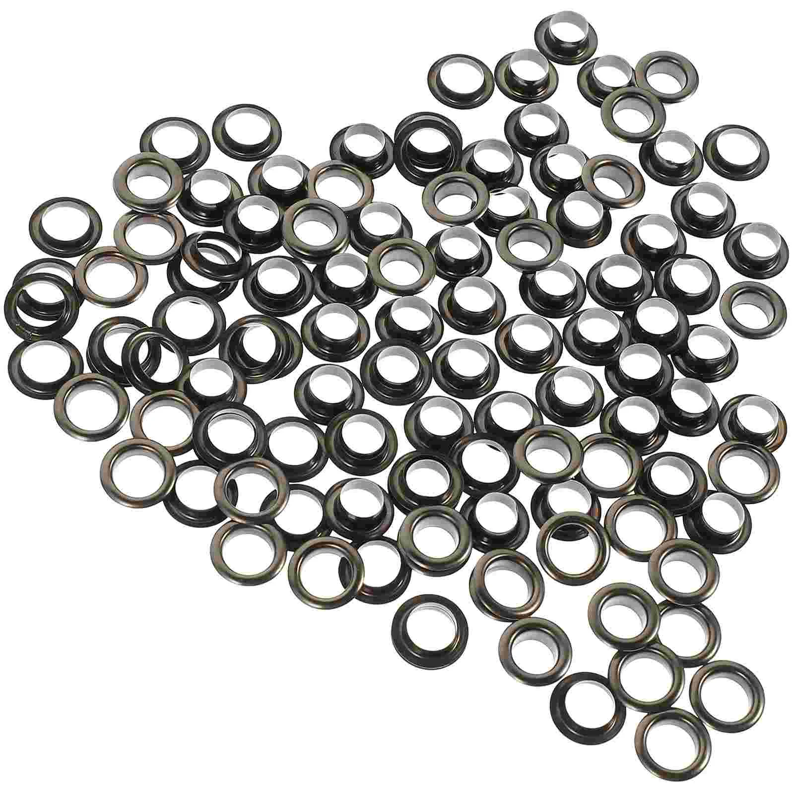 

50 Sets Air Eye Button Snap Kit Apparel Eyelet Eyelets for Curtain Shoes Craft Fasteners Metal Belt