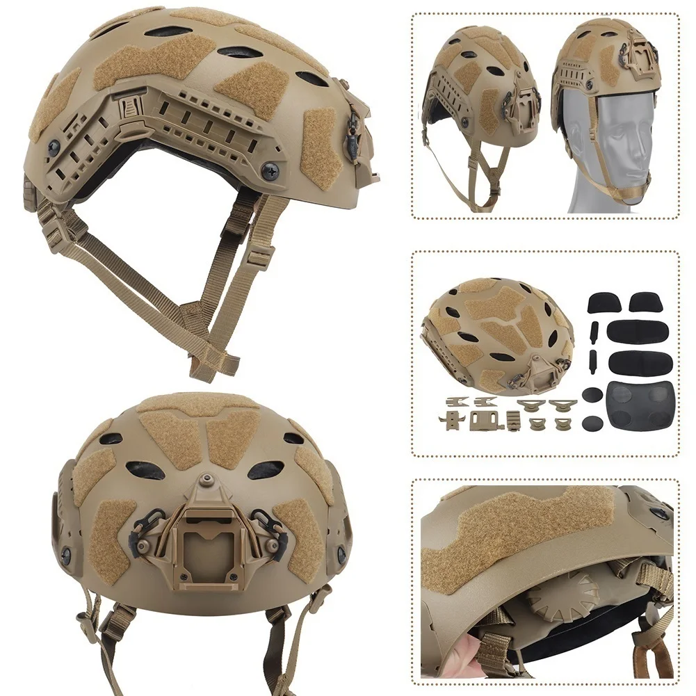 Airsoft Paintball Helmet Set, with Tactical flashlight,Dust Mask Helmet Cover, for Outdoor Hunting Paintball Shooting