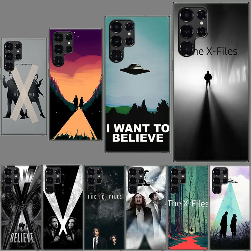 The X Files I Want to Believe Clear Case for Samsung Galaxy S24 S22 Ultra S23 S21 S20 FE Capa Phone Cover S10 S9 S8 Plus S10E Sh