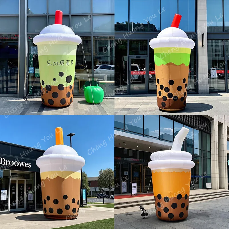 

Outdoor advertising decoration inflatable cup drinking beverage balloon model