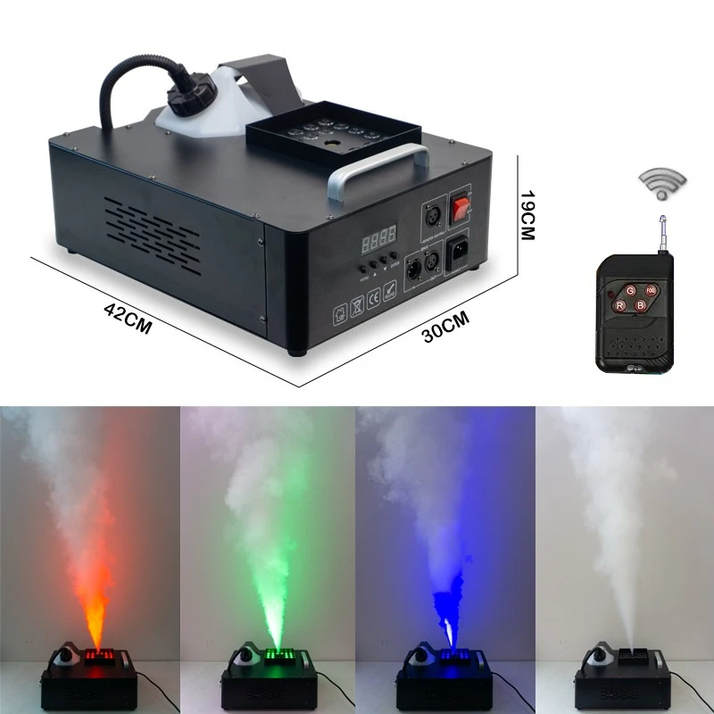 Halloween Christmas Wedding Disco Party Stage Smoke Machine 1500w RGB 24LED Smoke Machine