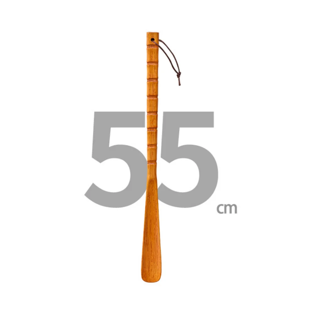 New Wooden Shoe Horn Easy on Off Hanging Put on Shoes Tools Extra Long Handle Portable Shoes Lifter for Seniors
