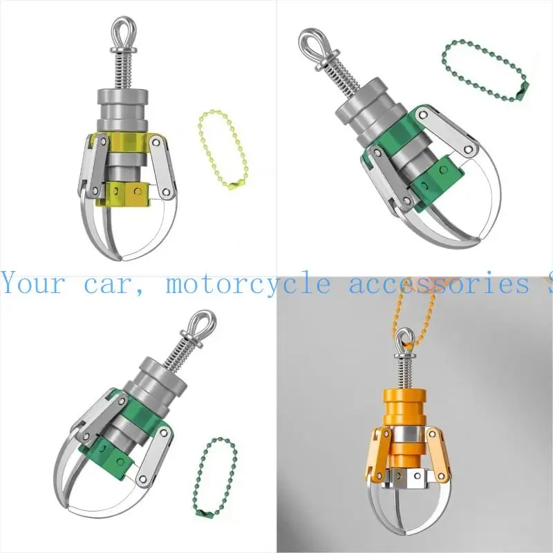 

31BC ABS Press Strong Claw Doll Machine Grab-clip Keychain Secure Grip Design Simulated Mini Toy Accessory For Key Backpacks