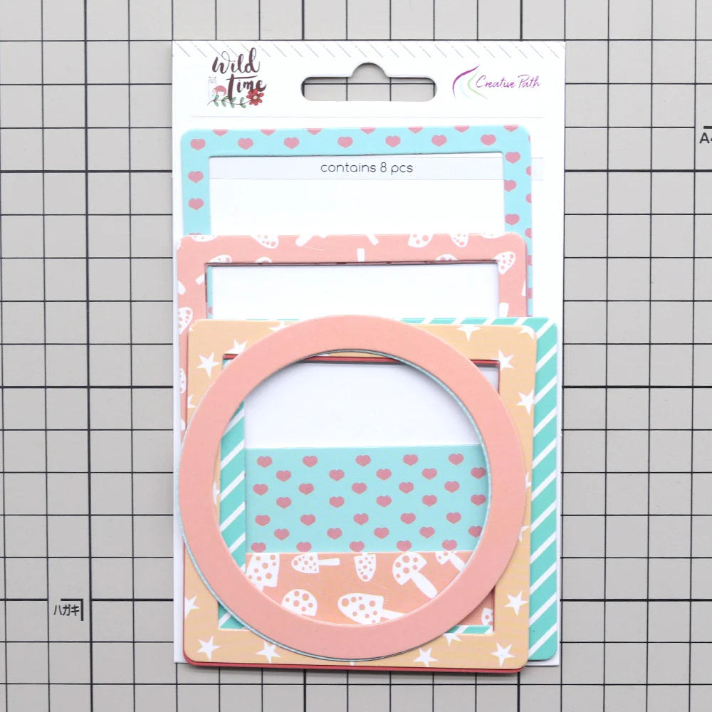Creative Path Hollow Scrapbooking-Rahmenaufkleber, quadratisch, rund, Deko, dicker Kartonrahmenaufkleber für Bastelarbeiten, Planer, Journaling – Detail 2
