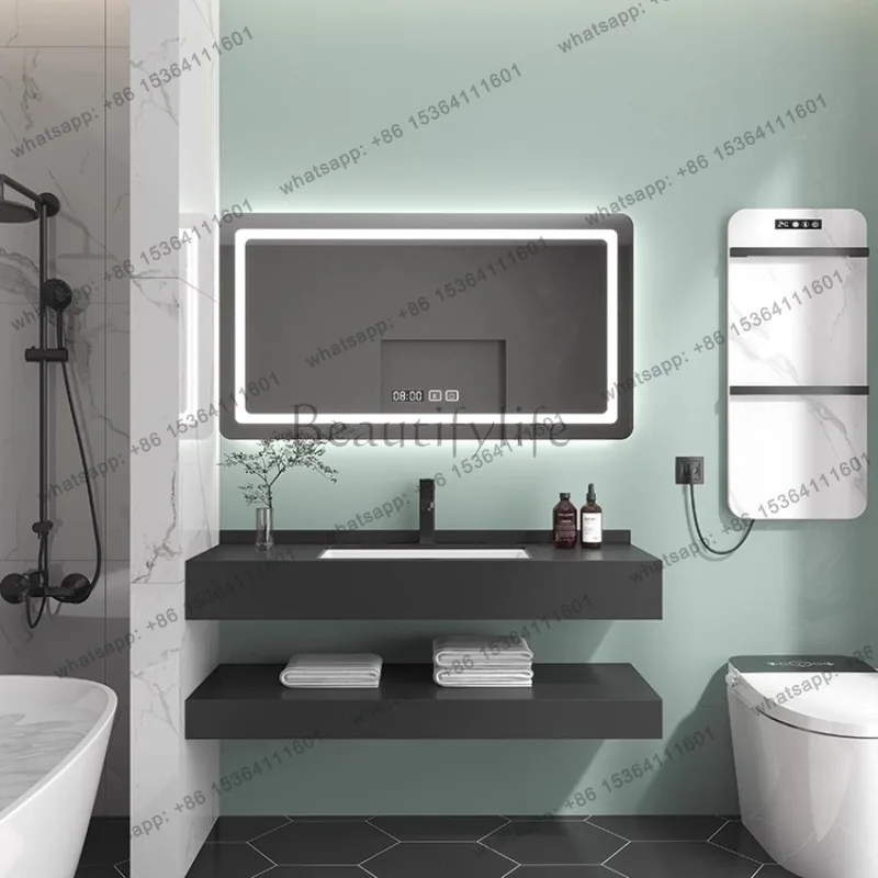 LJYToilet Mueble de Baño con Lavabo, Gabinete Esquinero para Ahorrar Espacio, Blanco, Accesorios para Baño, Gabinete, Muebles de Hotel