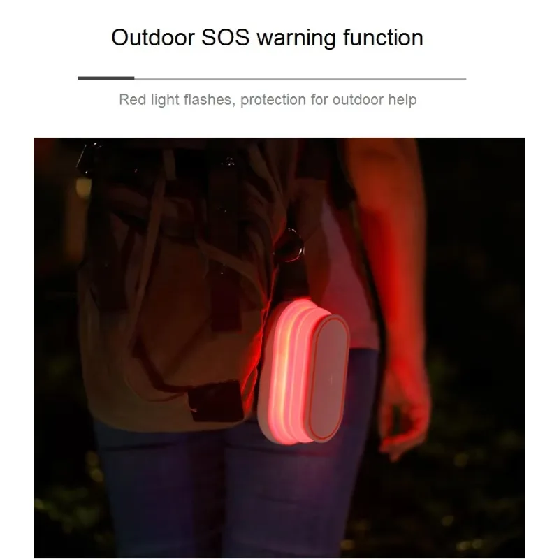 New  Mobile Phone Holder/ Folding Usb Rechargeable Night Led Light/ Wireless Charging and Charging Treasure Drop Shipping