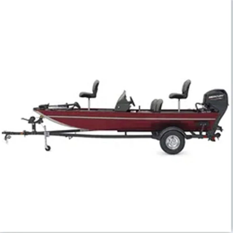 Full Aluminum Bass Fishing Boat Complete With Transport Trailer 4 Fishing Seats Steering Console Freshwater Fishing Vessel