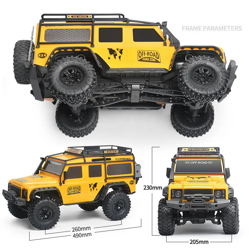 1/10 Large RC Truck Hobby Grade 2.4G 4WD Large Off Road Headlight High Speed Remote Control Car Adult RC Racing Cars Toy Gifts