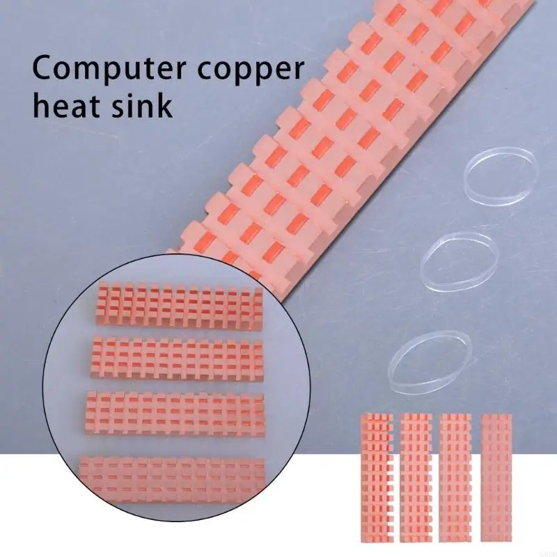 G6DD 2/3/4/6mm M.2 2280 Disk Copper Heatsink Enhances Cooling Efficiency in Various Devices Cooling Pad