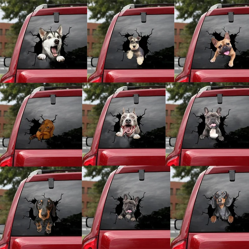 V1617# Car Stickers Dog Lover Car Styling Accessories Auto Decal Pet Dog Decal Window Sticker Decoration Car Decor