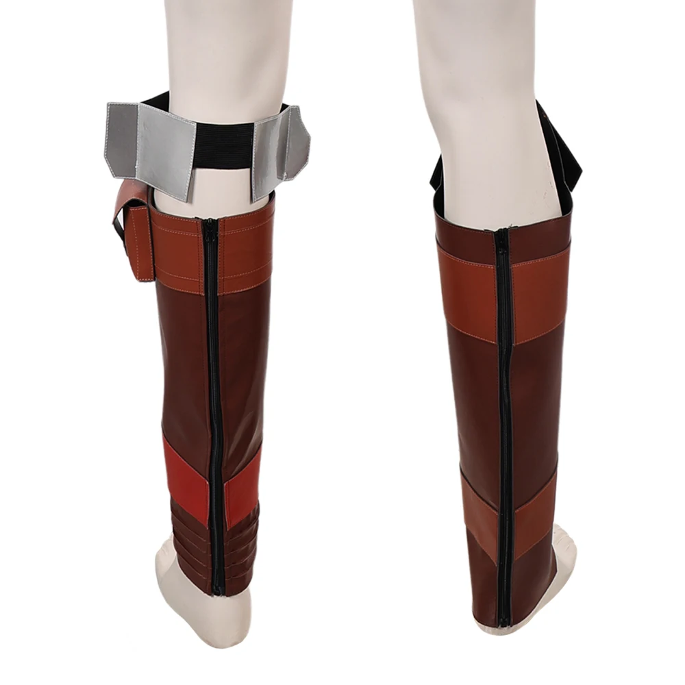 Din Djarin Cosplay Knight Belt Leg Covers Movie Space Battle Roleplay Waistband Gun Bag Halloween Carnival Accessories Gifts view 4