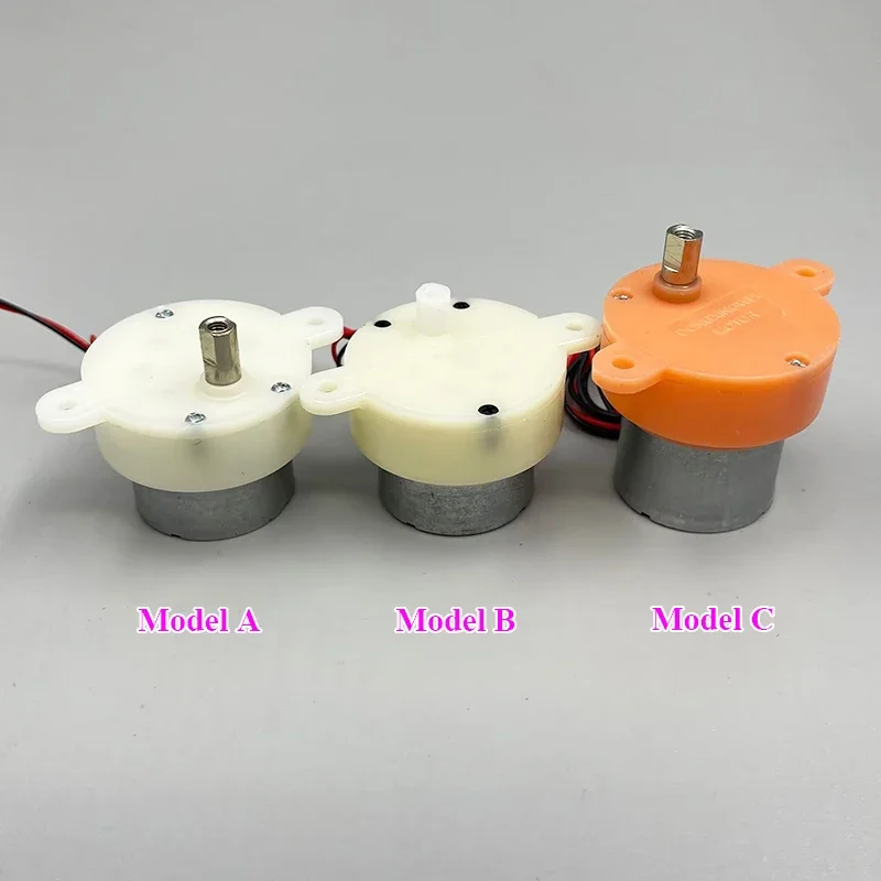 Small Micro 300 310 Turbo Worm Gearbox Gear Motor DC 6V-12V Slow Speed Miniature Reduction Motor for Toy Model/ Stage Lights