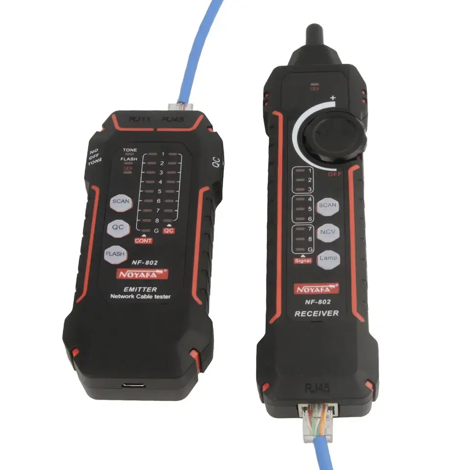 zz NF-802 ذكي كابل اختبار كابل مكتشف سلك المقتفي RJ45 واجهة اختبار RJ11 خط تستر ميناء فلاش #1