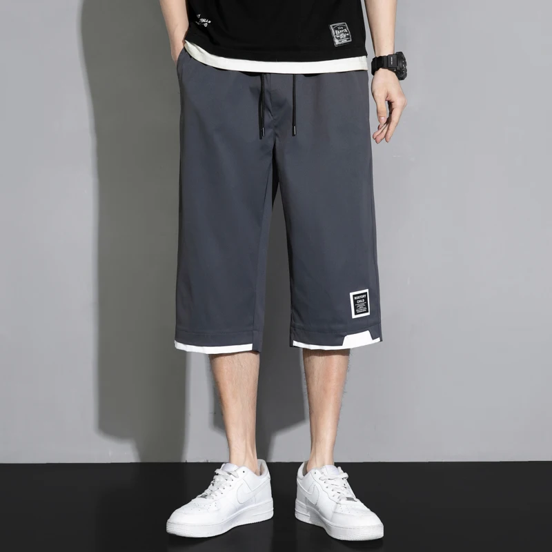 2024 Summer Casual Pants Men New Loose Straight Leg Pants Men Outdoors Jogging Sweat Pants Bermuda Fashion Beach Pants Shorts