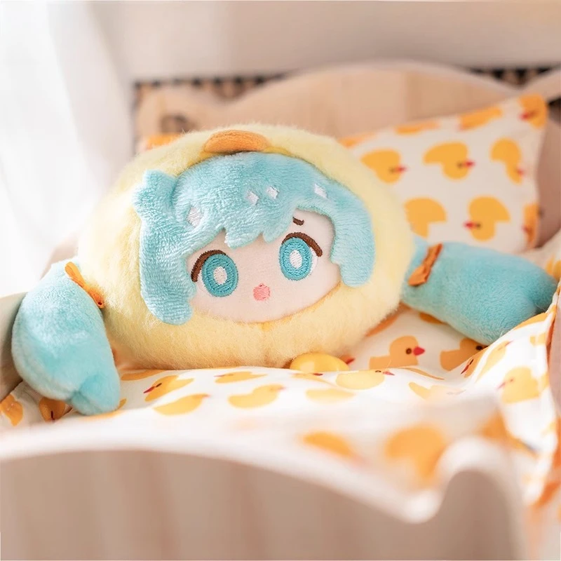 Llavero de felpa Hatsune Miku para fiesta de pijama, linda caja ciega, dije de anime con 4 estilos aleatorios, relleno suave para bolso y mochila