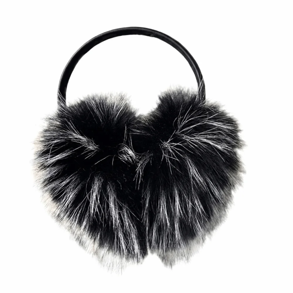 Fashion Ear Cap Faux Fur Earmuffs Solid Color Thicken Winter Earmuffs Windproof Ear Muffs Ear Cover Female