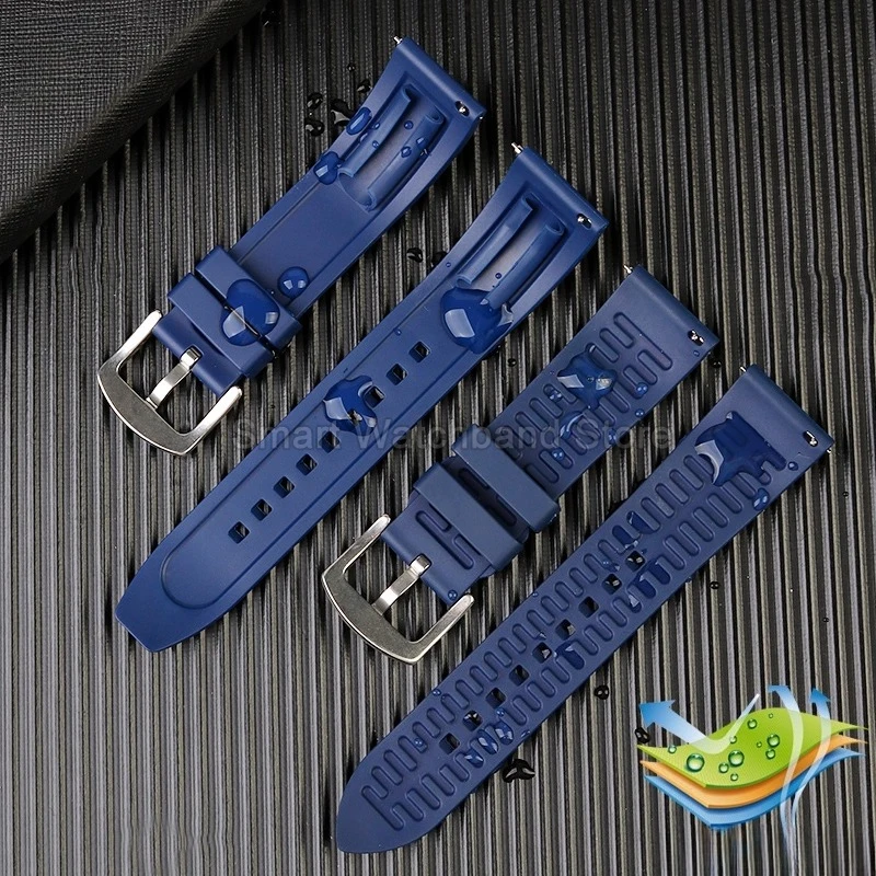 ل جديد النورس المحيط ستار 1210Pro الأسود الغواصة سلسلة ساعة رجالي حزام الرياضة الغوص ساعة سيليكون اكسسوارات 20 22 24 مللي متر #5