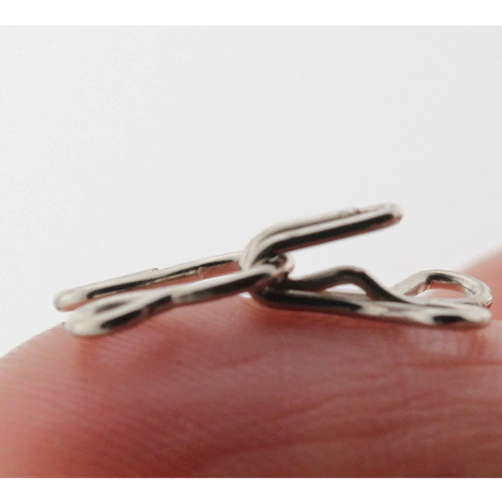 

50pc Metal Closure Buckle For Sewing Jackets Jeans Shoes Diy Hooks Eyes Buckle Craft Silver