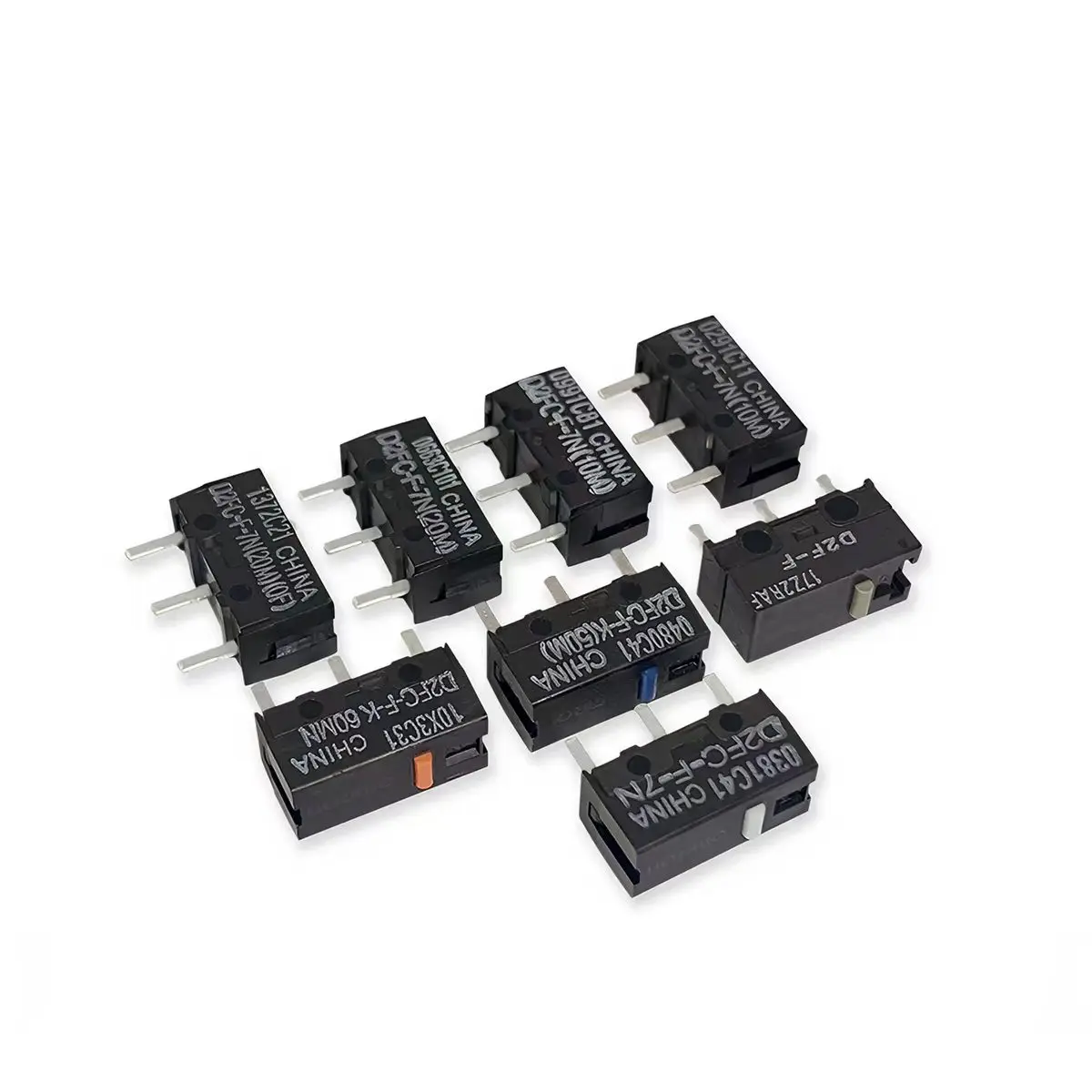 20PCSOriginal genuine brand new mouse switch D2FC-F-7N 3-7 10M 20M 50M 60MN 100M 01F-T OF