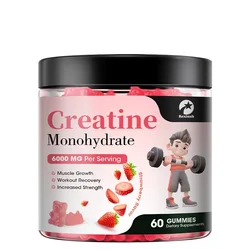 Creatine Monohydrate Gummies 6000mg of Creatine Monohydrate per Serving Muscle Strength Muscle Builder Energy Boost