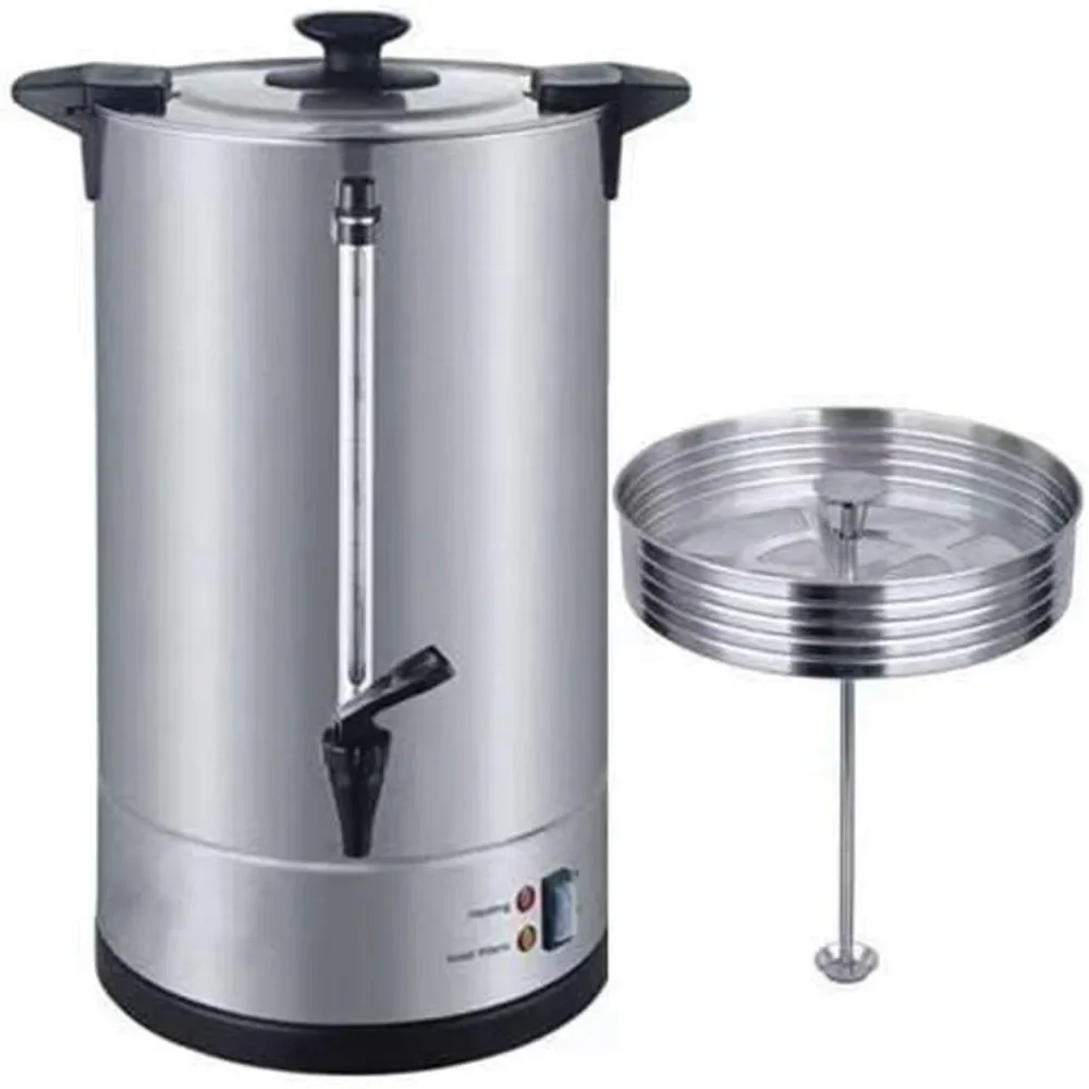 1 Double Wall Hot Beverage Dispenser - Quick Brewing, For Home Or Commercial Use, Stainless Steel Coffee Dispenser