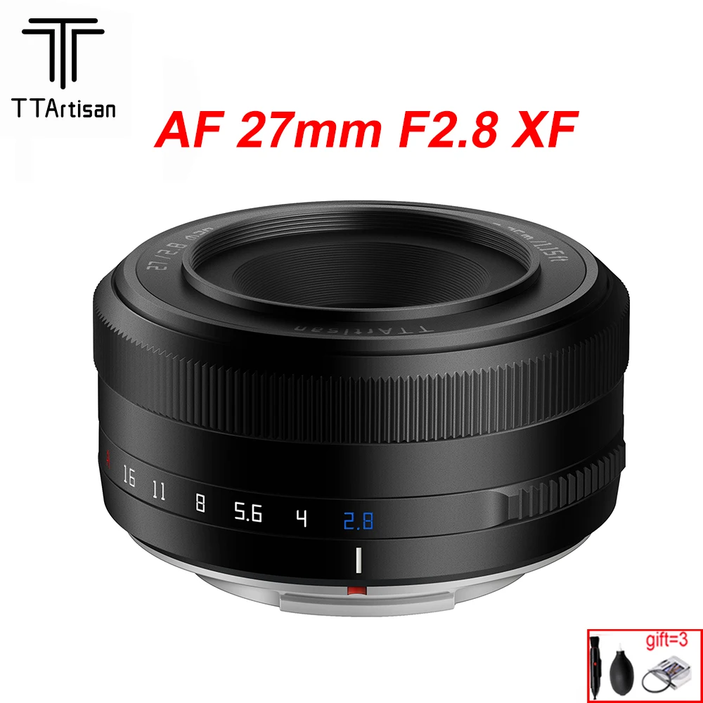 

TTArtisan Auto Focus 27mm F2.8 Camera Lens Fuji X Fujifilm XF Sony E Nikon Z Mount STM APS-C Eye perception For XA7 XT100