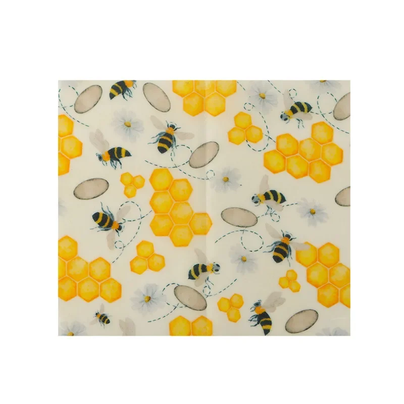 Food Grade Beeswax Preservation Cloth Roll for Vegetable & Fruit Wrapping Degradable Eco-Friendly Beeswax Wrapping Paper