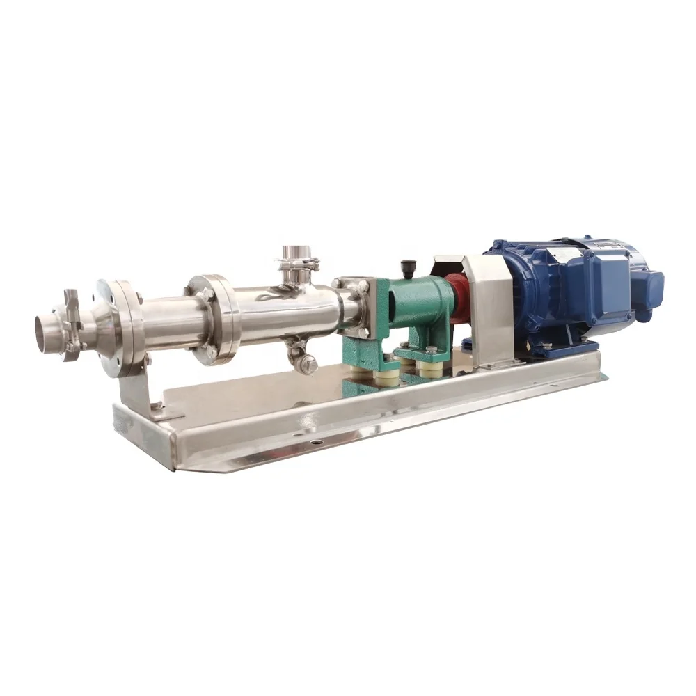 Food Grade Oil Rotary Rotor Stainless Steel 304 316l High Viscosity Screw Pump