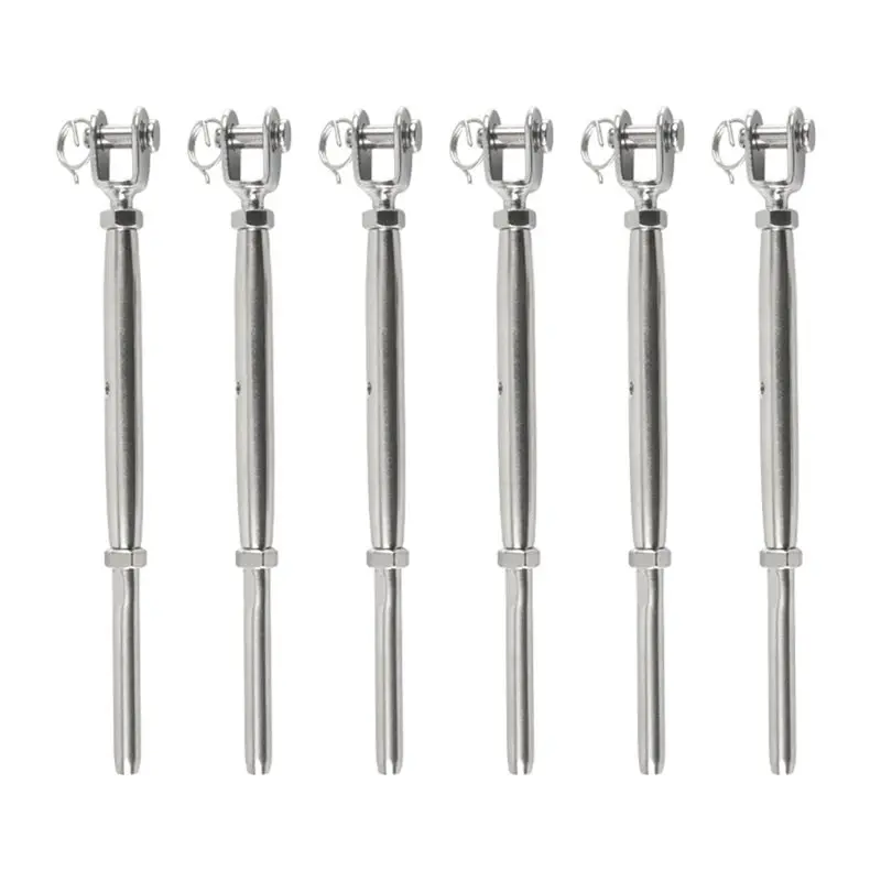 ABRU-Deck Cable Railing Kit Jaw Swage Stud Turnbuckle Fork Terminal For Wire Rope