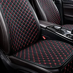 PU Leather Car Seat Cover Universal Seat Cushion Auto Chair Protective Cover Auto Protector Pad with Storage Pocket