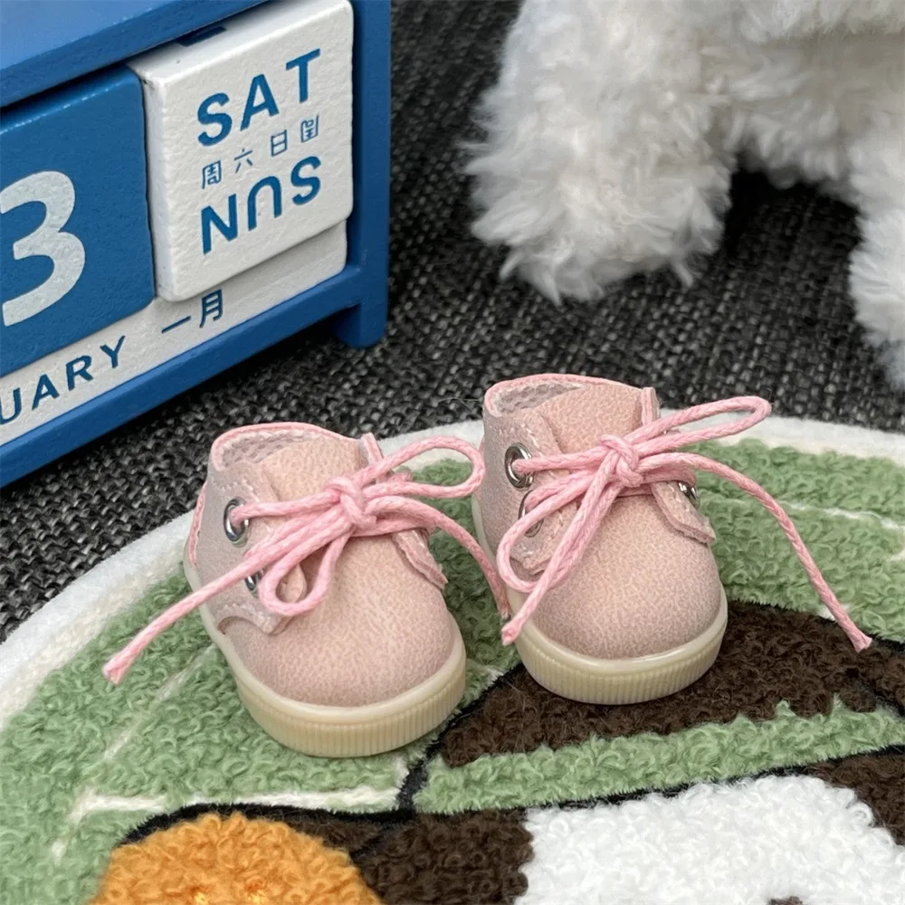 

Sitting Party Doll Mini Leather Shoes Universal PU Cotton Doll Leather Shoes Sneakers 1 Pair Doll Clothes Shoes DIY Doll