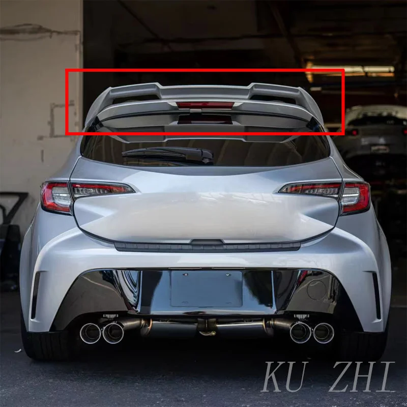 

Fit For Toyota Corolla Hatchback Black Spoiler 2019-2022 ABS Car Rear Roof Wing Primer Color Tail Spoiler Car Styling