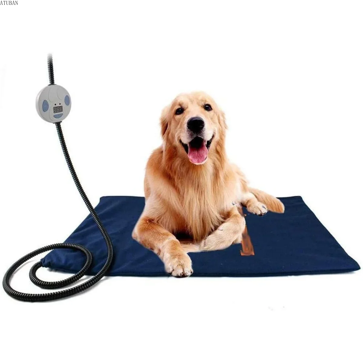 PET Dog Heating Pad,Indoor Pet Heating Pads for Cats Dogs with Chew Resistant Cord, Long-Time Working Electric Pet Heated Mat