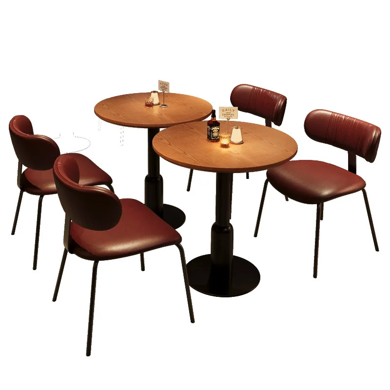 

American retro style bar clear bar dining table and chair combination commercial Internet celebrity bistro booth sofa coffee sho