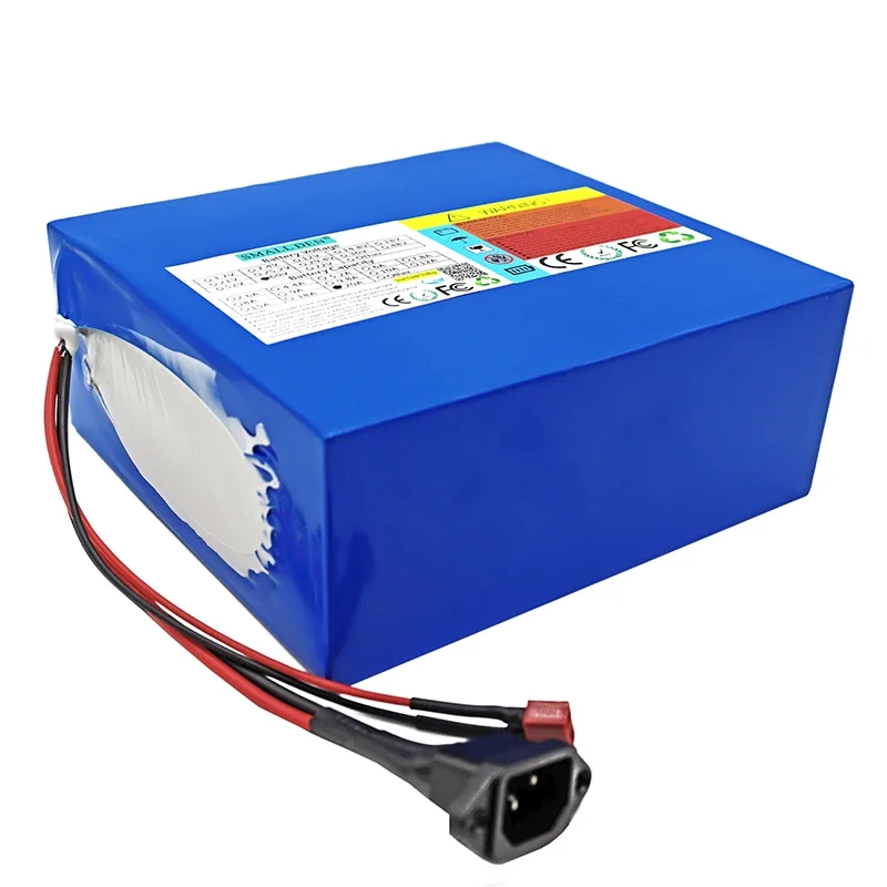 New 60V 20Ah lithium battery pack 16s4p 0-1800W 67.2V with BMS high-power and large capacity rechargeable battery pack AAA AA