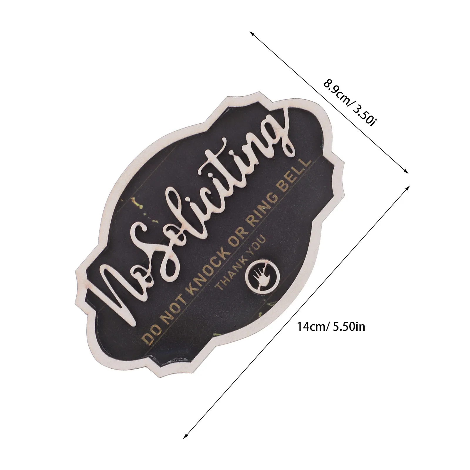 Wooden Door Sign No Soliciting Funny No Solicitors Plaque Do Not Knock Ring Doorbell Front Door Home Hanging