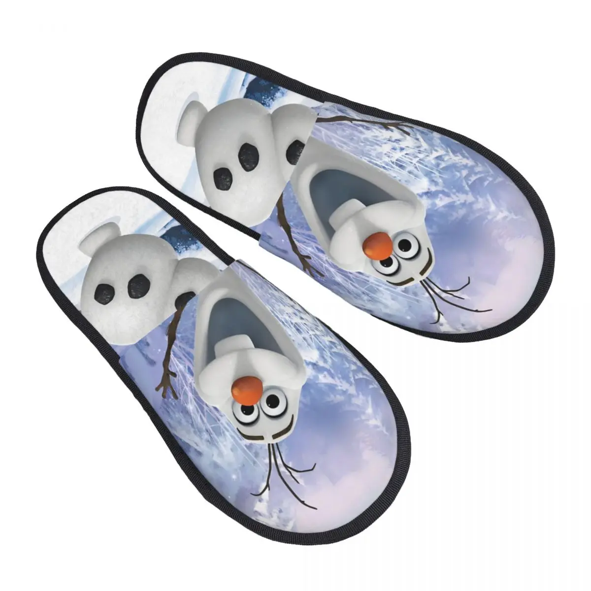 

Женские домашние тапочки с принтом «Холодное сердце», мягкие теплые анимированные музыкальные фэнтезийные пленочные пушистые тапочки из пены с эффектом памяти, домашняя уличная обувь