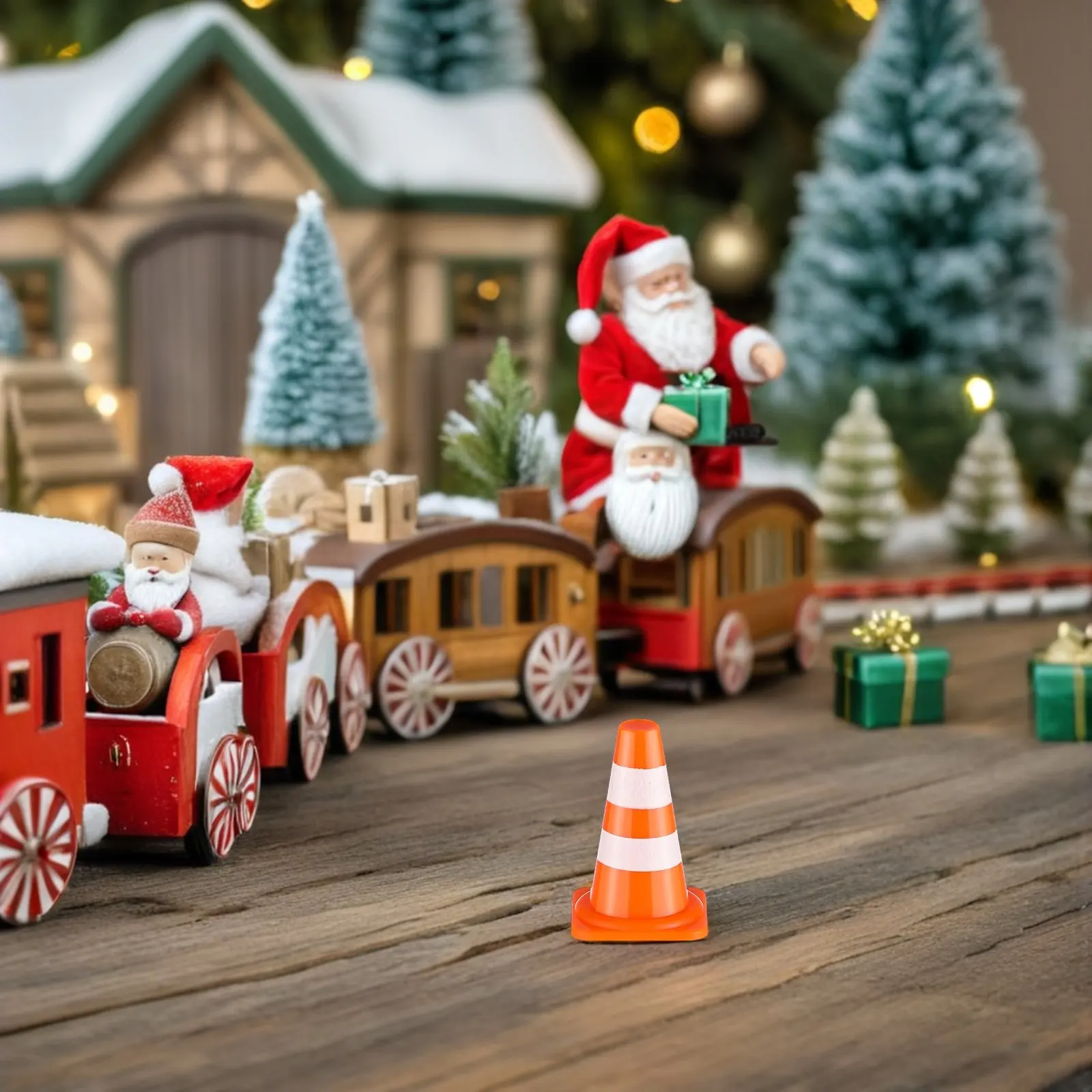 

24Pcs Kids Mini Orange Traffic Cones Construction Road Signs Parking Safety Barriers Educational Traffic Rules Playset