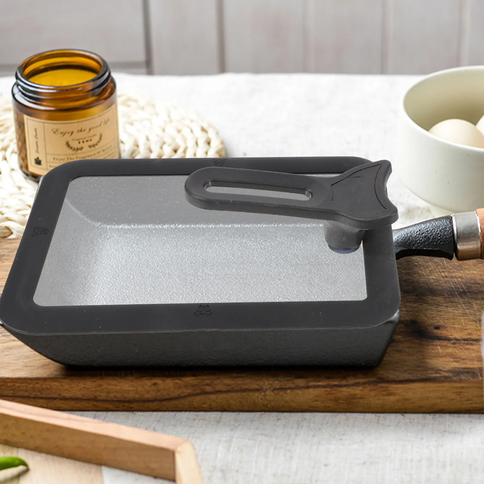 

Splashing Prevention Pot Lid Cover for Pans When Frying Tamagoyaki Fine Workmanship Japanese Omelette