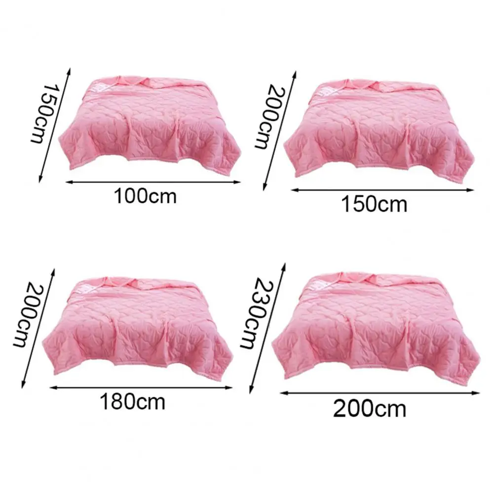 100-200cm Cool Summer Quilt Lightweight Quilted Duvet Single Double King Size Reversible Breathable Throw Beds Travelling Home