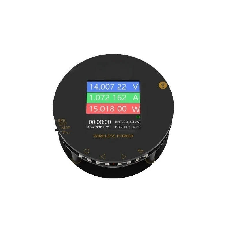 

QI Wireless Charger Aging Test Stand Fast Charging Testing Tool Supports 5W 7.5W 10W 15W Automatic Detection