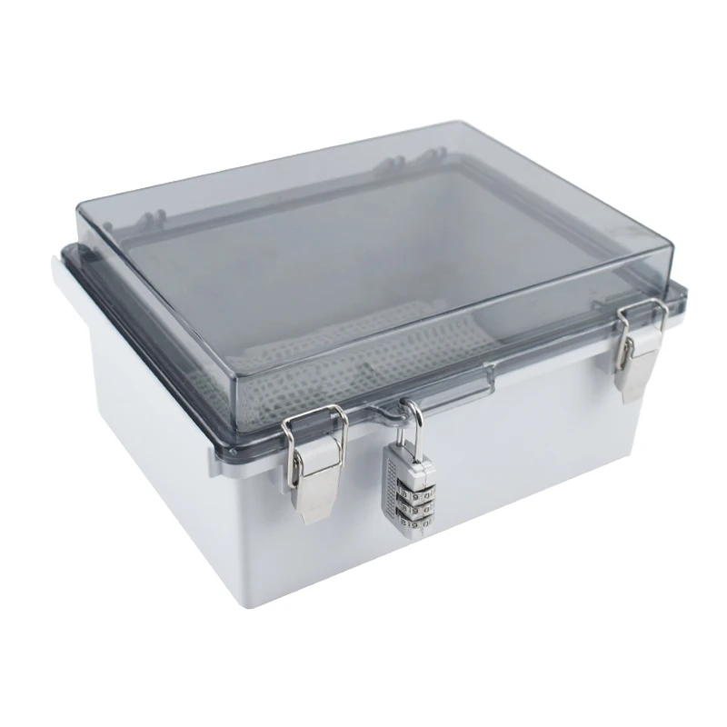 IP67 Waterproof Transparent Cover Enclosure Juction Box ABS Plastic Outdoor Power Distribution Box Electronic Instrument Case image 5