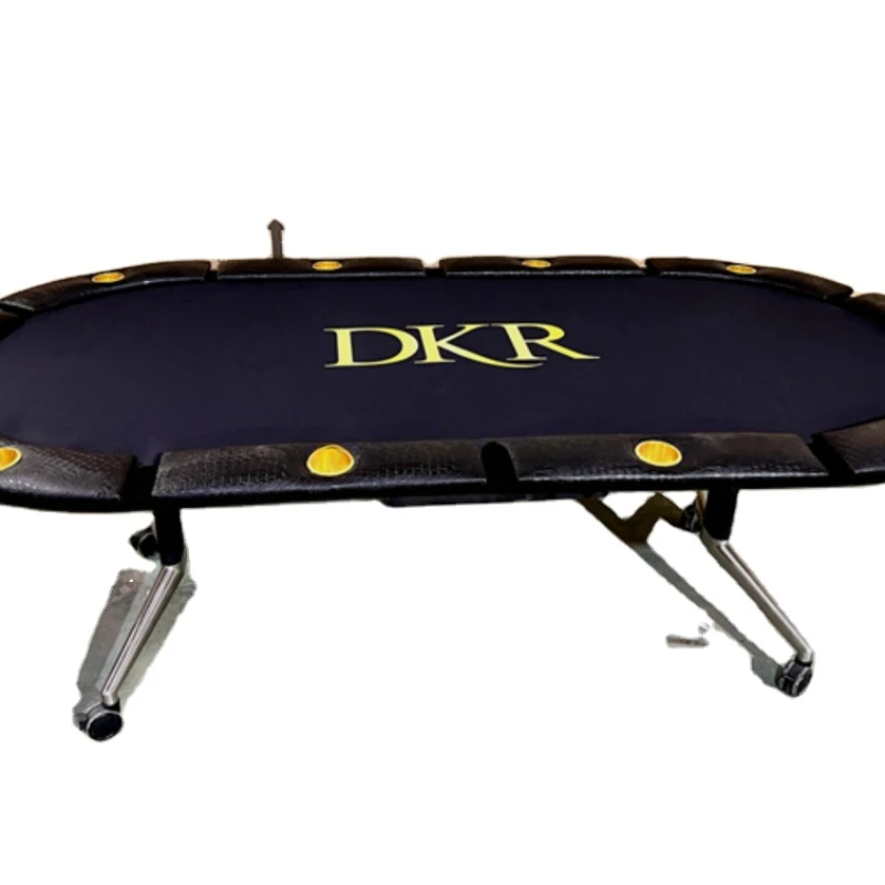 96 Inch Removable &Collapsible table with steel leg pulleys Leg/Customized Poker table