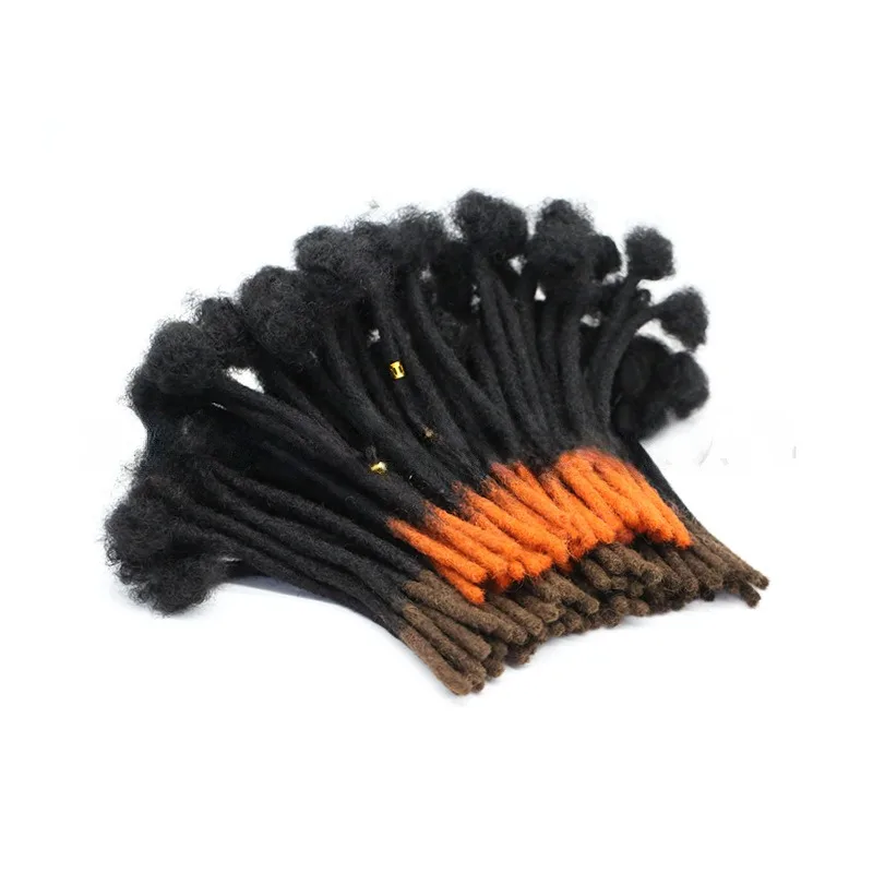 100% rastas de cabello humano, trenzas de cabello real de estilo jamaicano auténtico para un aspecto moderno